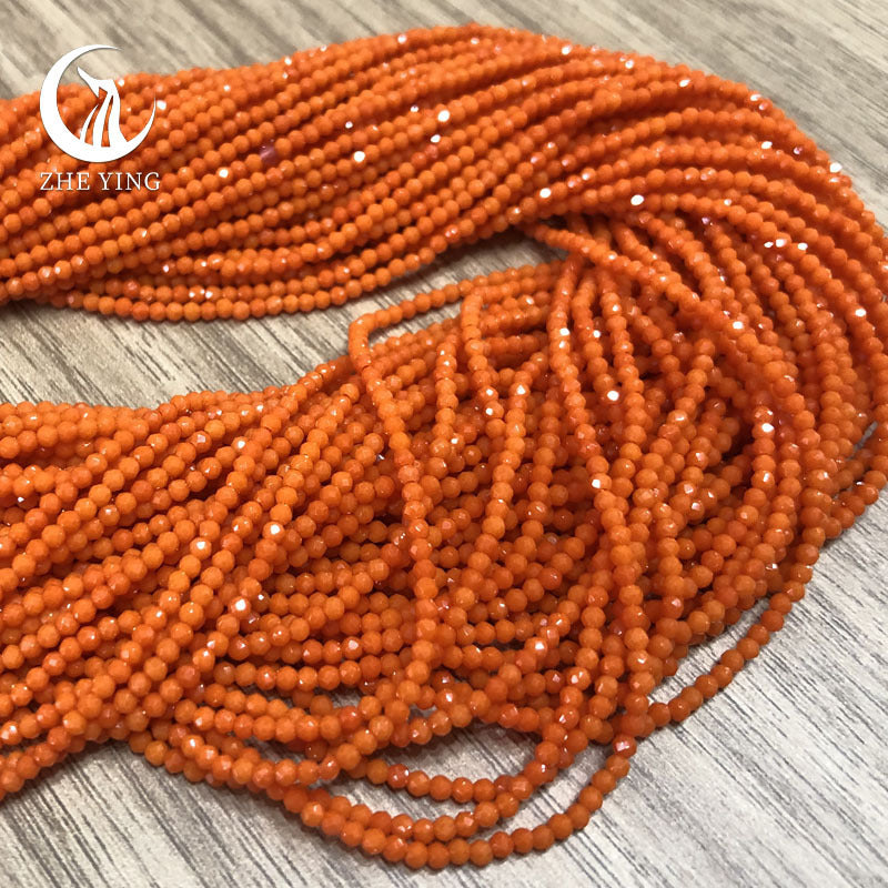 Transparent Glass Surface Cutting Beads Handmade Jewelry Accessories