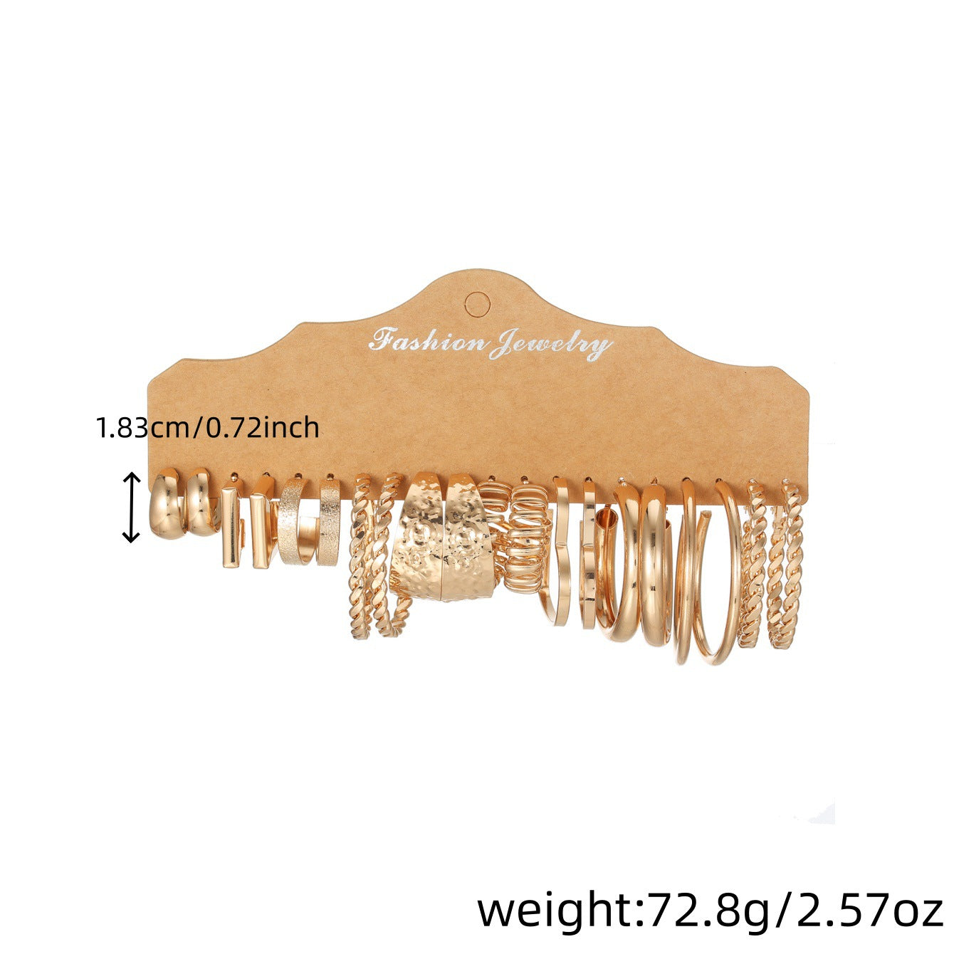 Exaggerated Personalized Shaped Ear Suit Electroplated Alloy Earrings