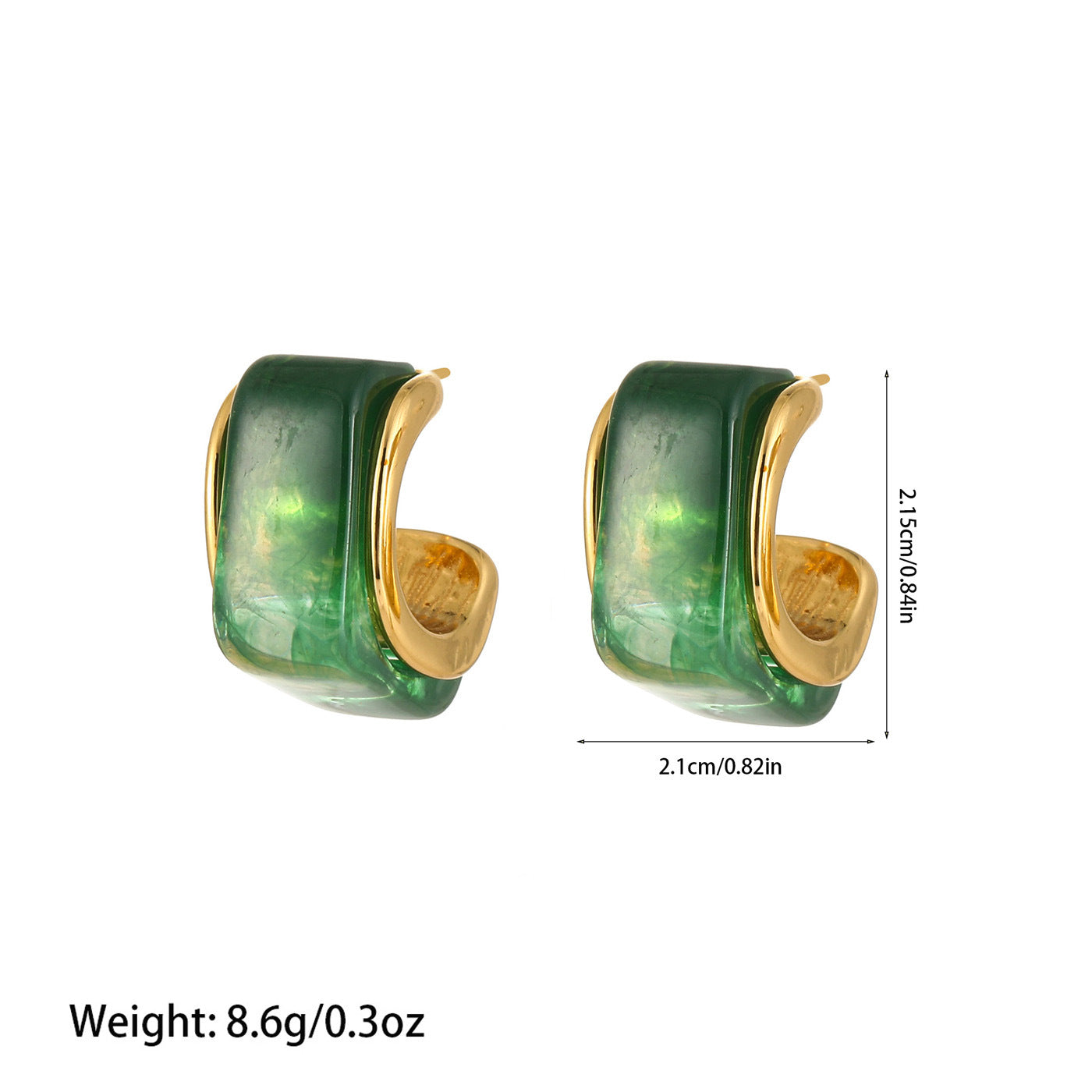 Women's Titanium Steel Fashion Temperament Commute High-grade Earrings