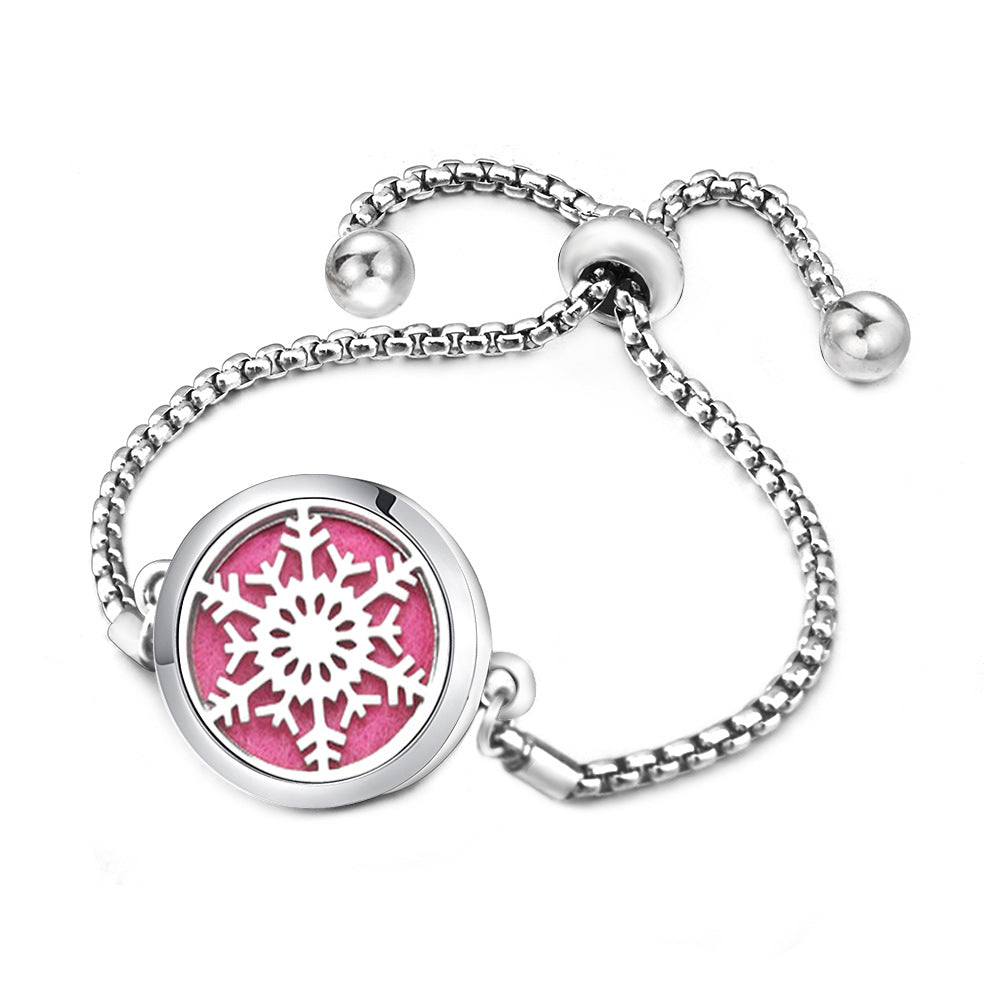 Angel Wings Mosquito Repellent Stainless Steel Essential Oil Perfume Box Bracelet