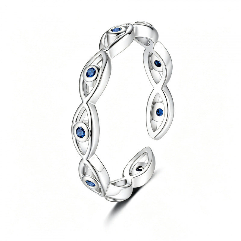 Eye Open Fashion Personality Hip Hop Ring