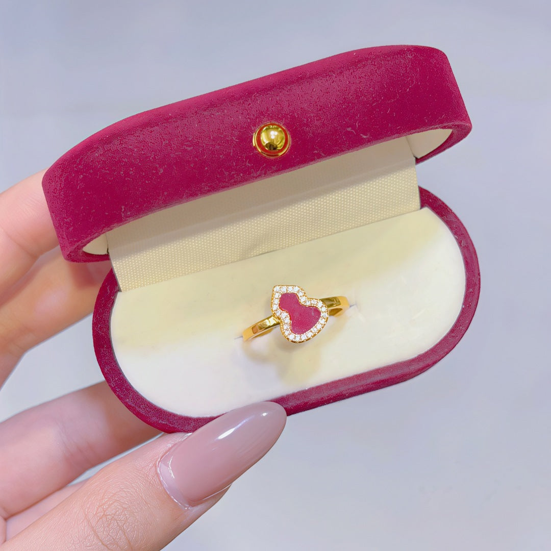 Women's Alluvial Gold Retro Affordable Luxury Design Brass Plated Fashion Ring