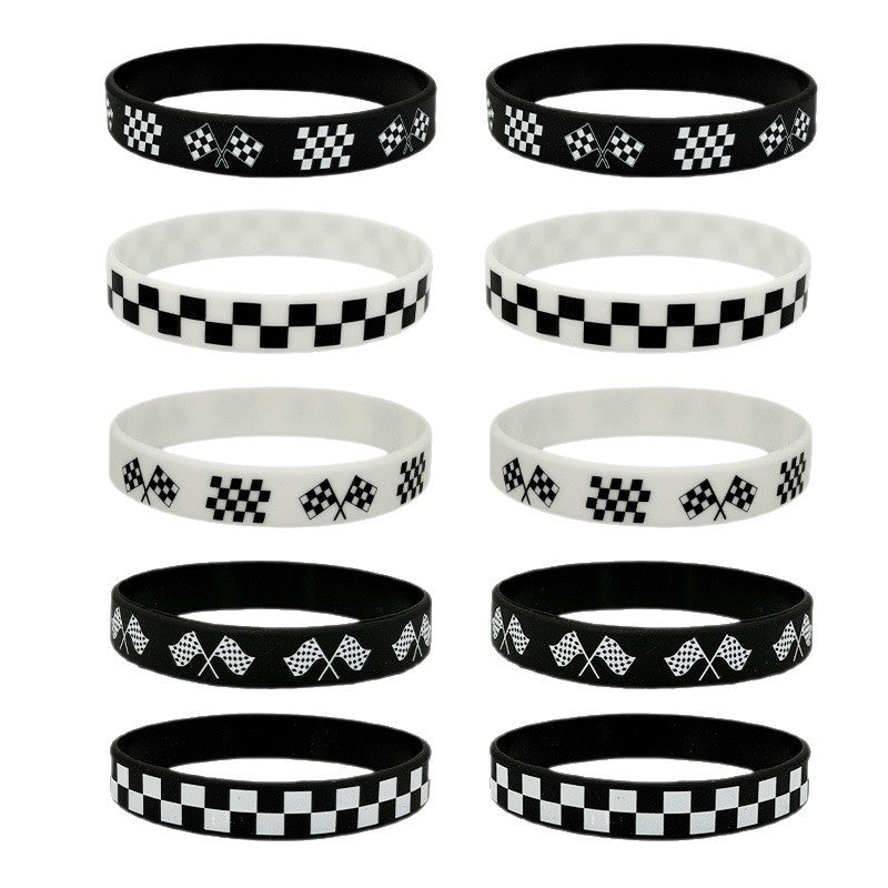 Rubber Wristband Flag Hand Sports Events Bracelet