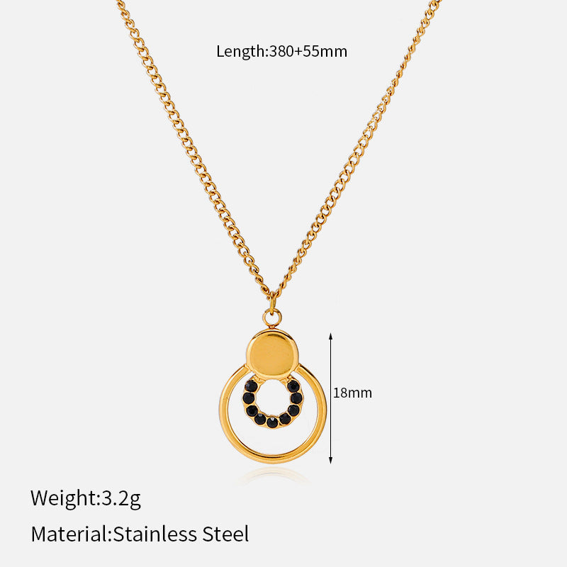 Women's Geometric Four-leaf Clover Light Luxury High-grade Necklace