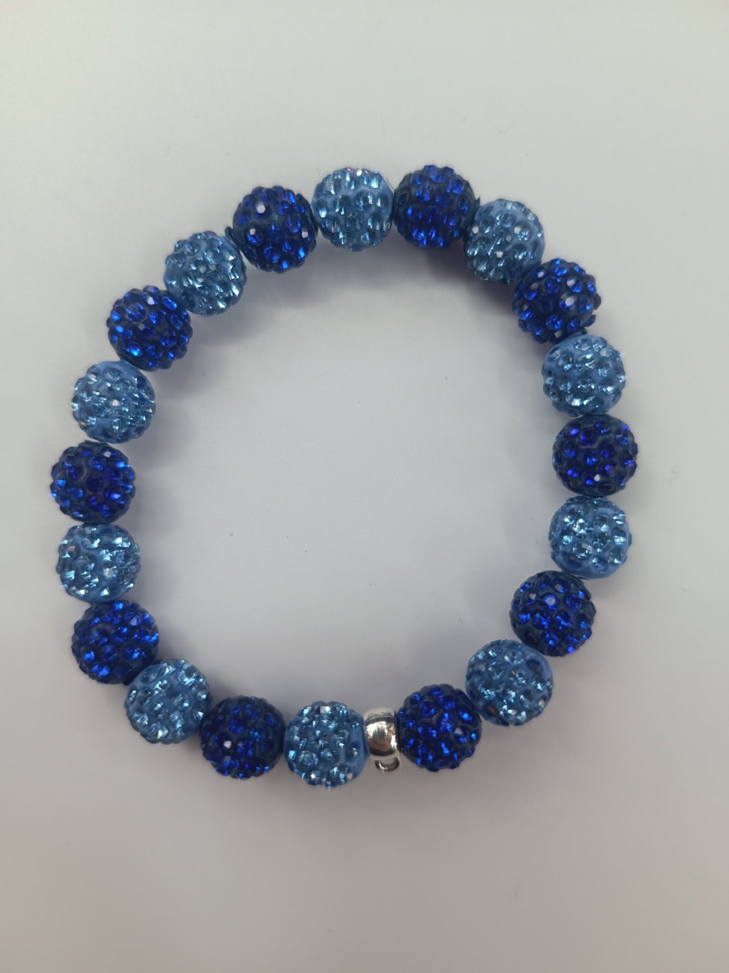 Polymer Clay Rhinestone Ball Filament Hip Bracelet
