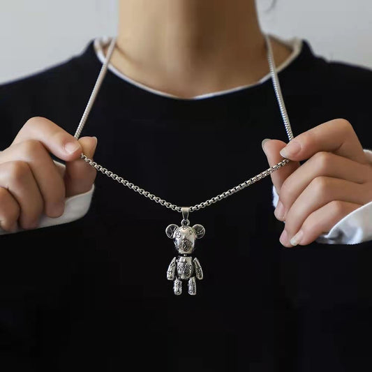 Men's Violent Bear Trendy Personalized Hip Hop Necklaces