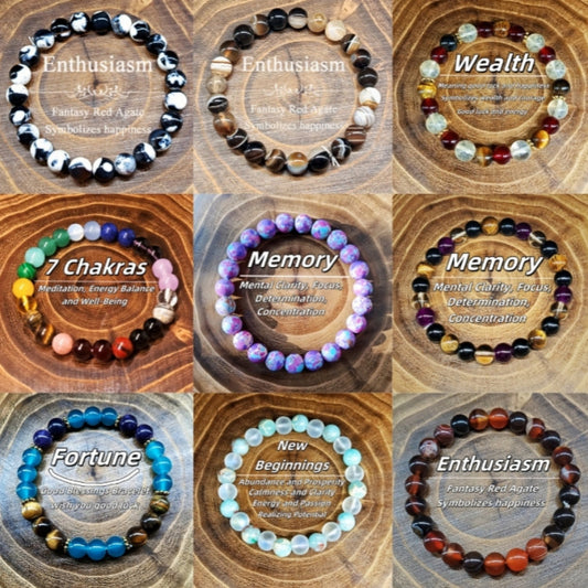 New Natural Stone Tigereye Crystal Bohemian Bracelet