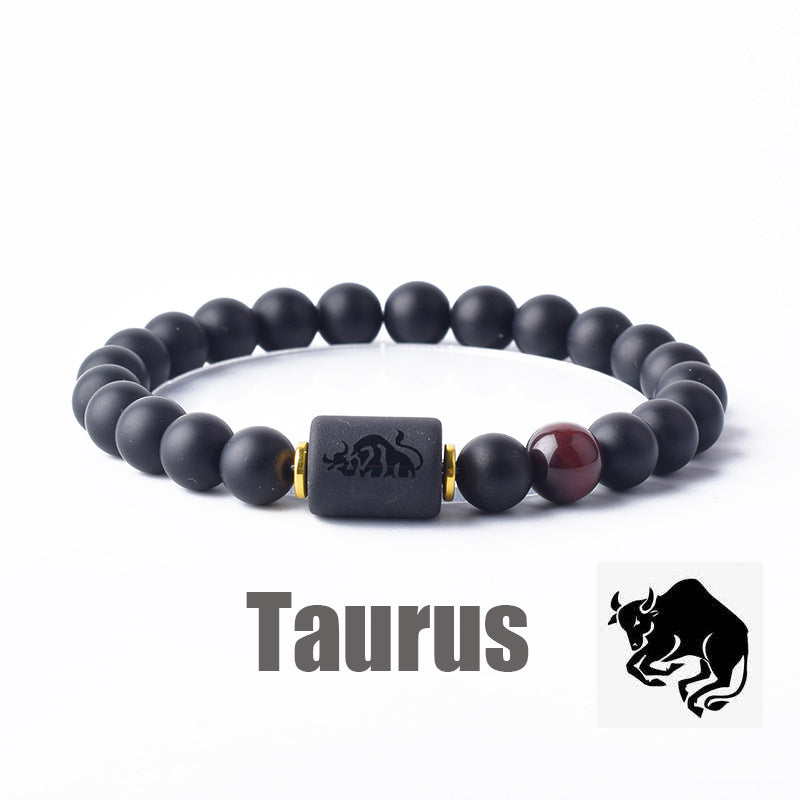 Constellation Natural Stone Beaded Twee Tigereye Bracelet