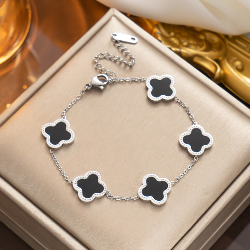 Diamond Rose Gold Fashion Charm Pork Bracelet