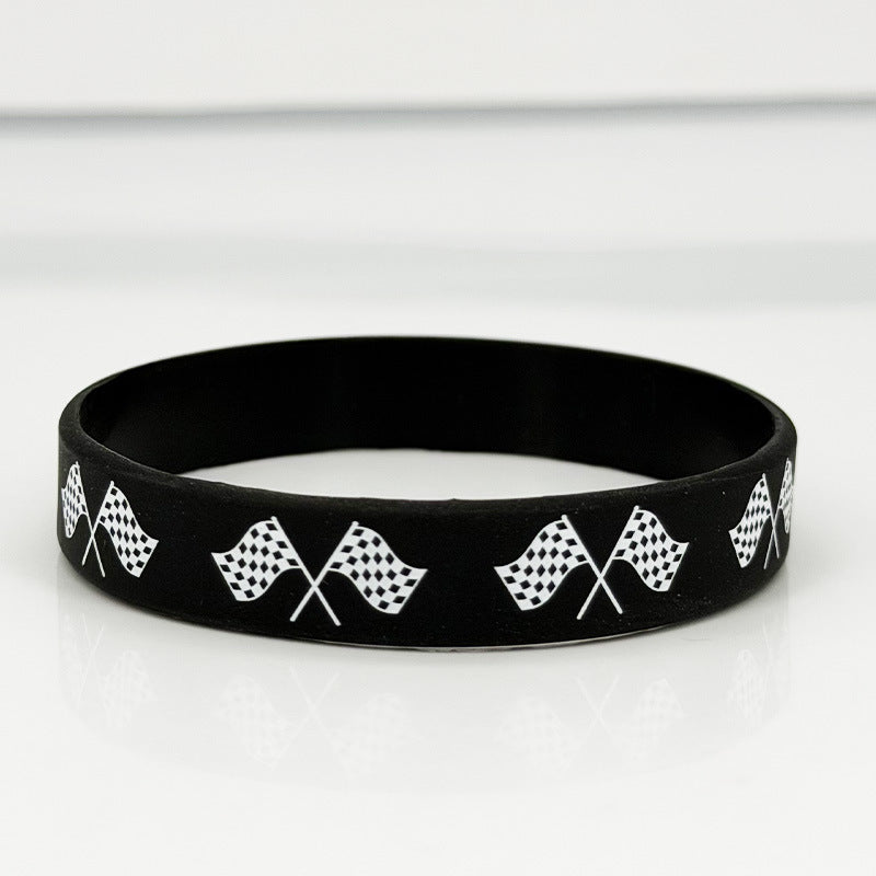 Rubber Wristband Flag Hand Sports Events Bracelet