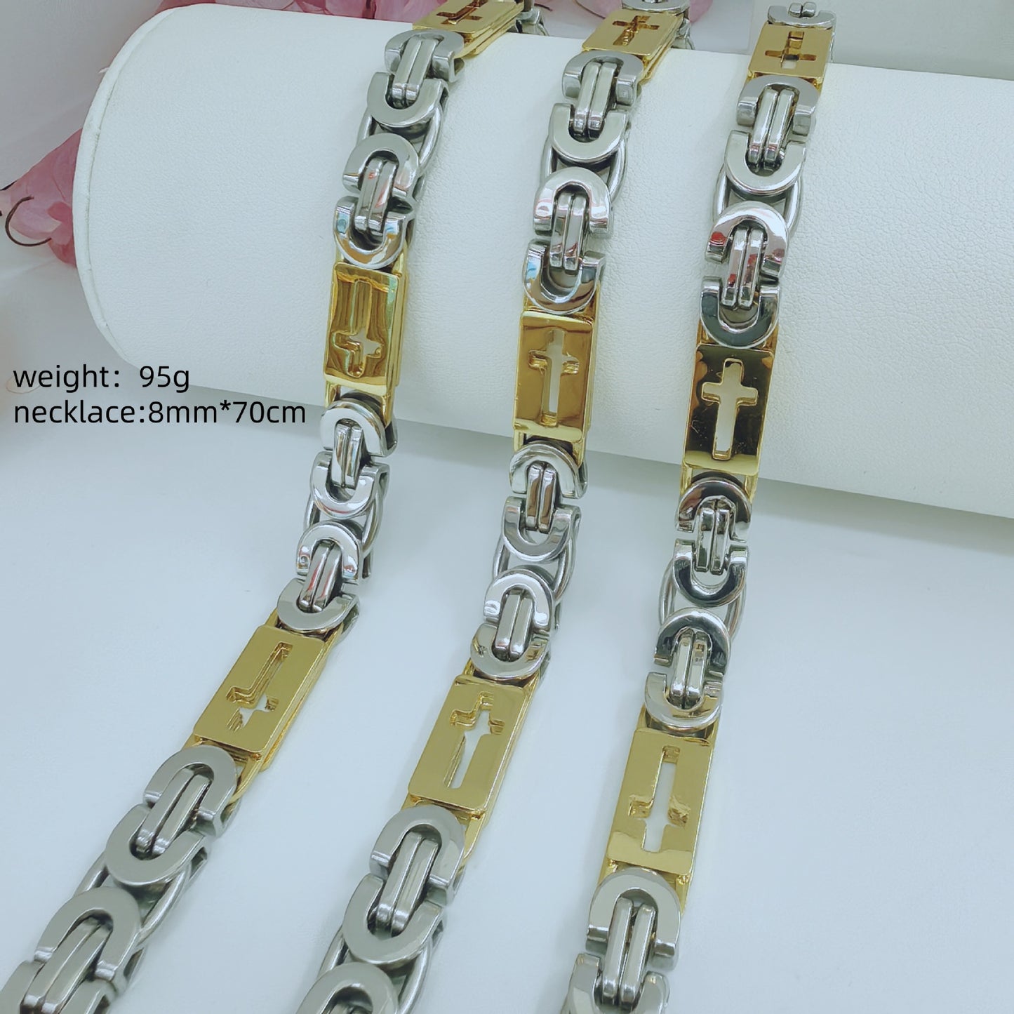 Fashion Trendy Unique Man's Stainless Steel Necklace