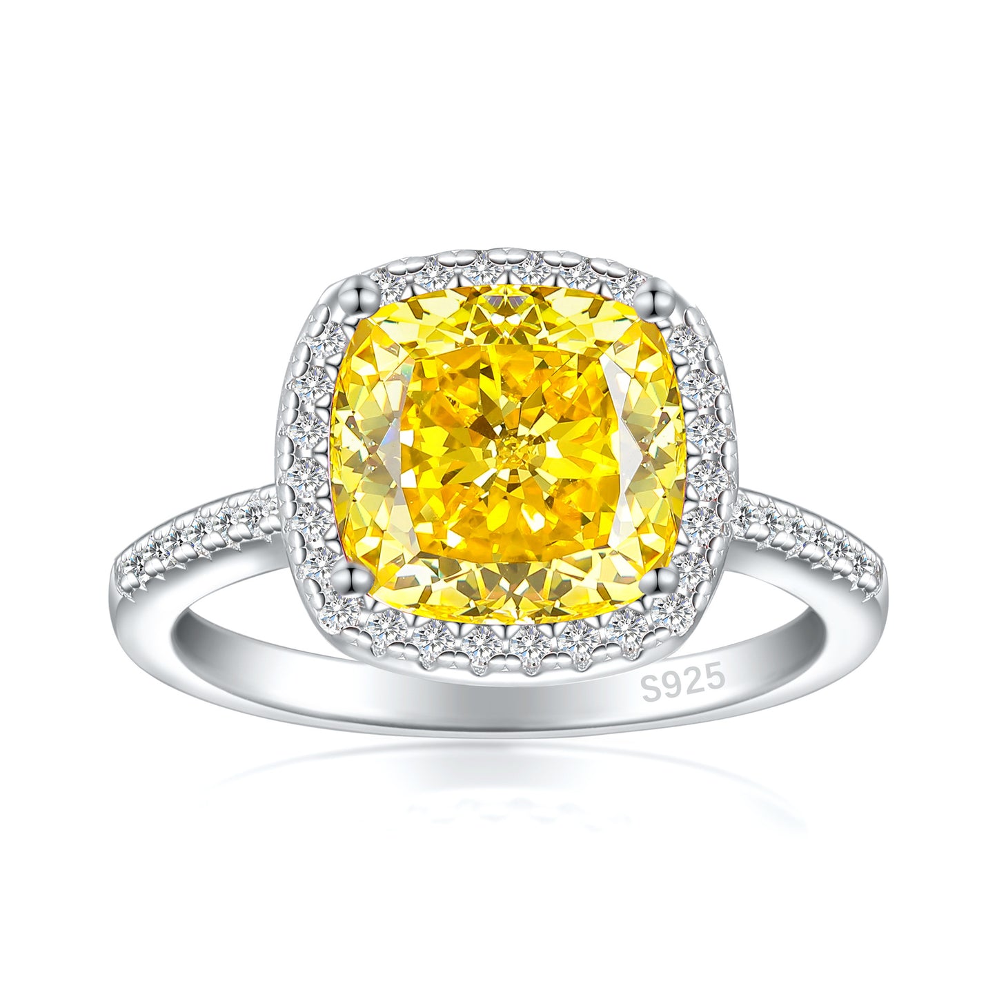 Karat High Carbon Rhinestone Female Niche Advanced Light Rings