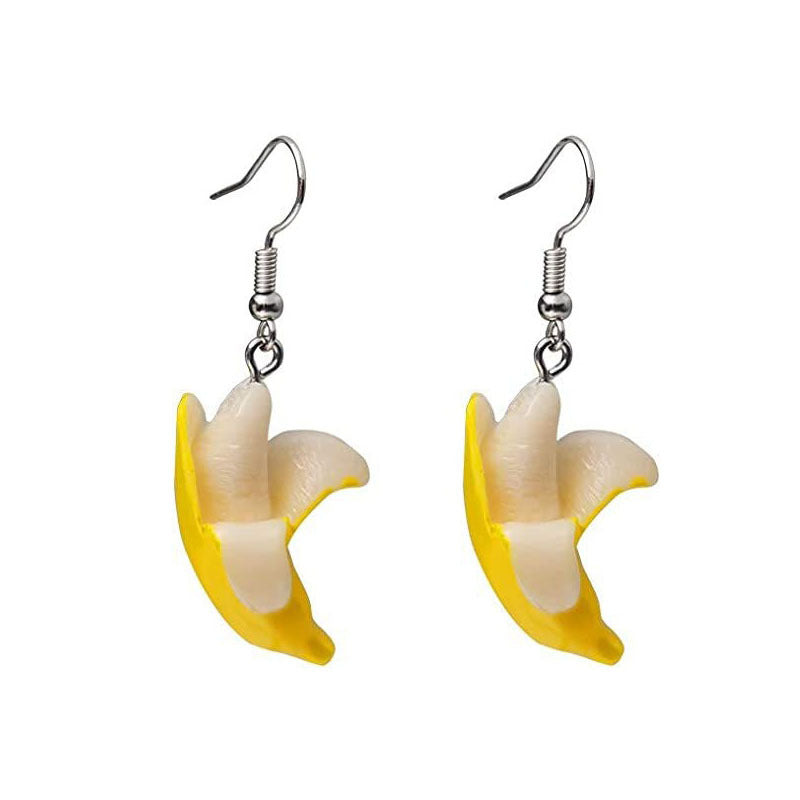 Imitation Wild Really Cute Banana Sweet Small Earrings