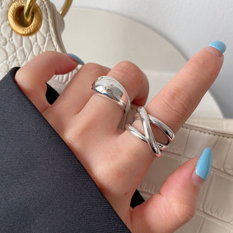 Women's Style Temperament Water Drop Retro Stylish Rings