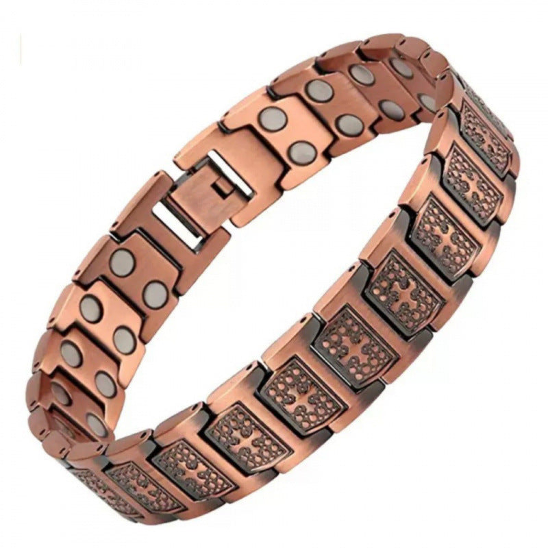 Red Copper Couple Magnet Detachable Magnetic Therapy Fashion High Bracelets