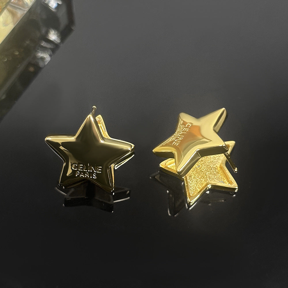 Star Ear Clip Female Light Luxury Minority Design Rings