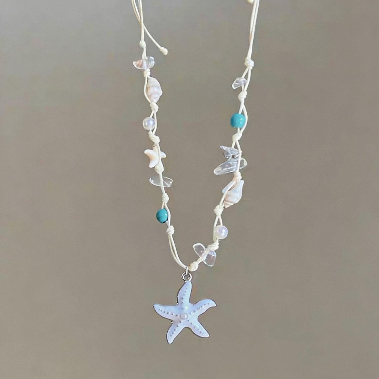 Women's Seaside Dopamine Shell Starfish Vacation Style Island Wear Necklace