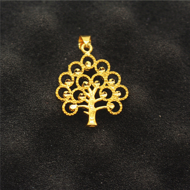 Women's Alluvial Gold Creative Personalized Money Tree Pendants