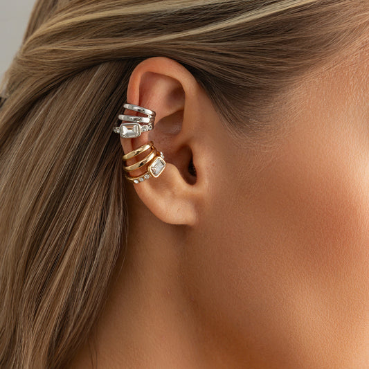 Women's Fashionable Versatile Clip Hip Hop Style Ear Buckle