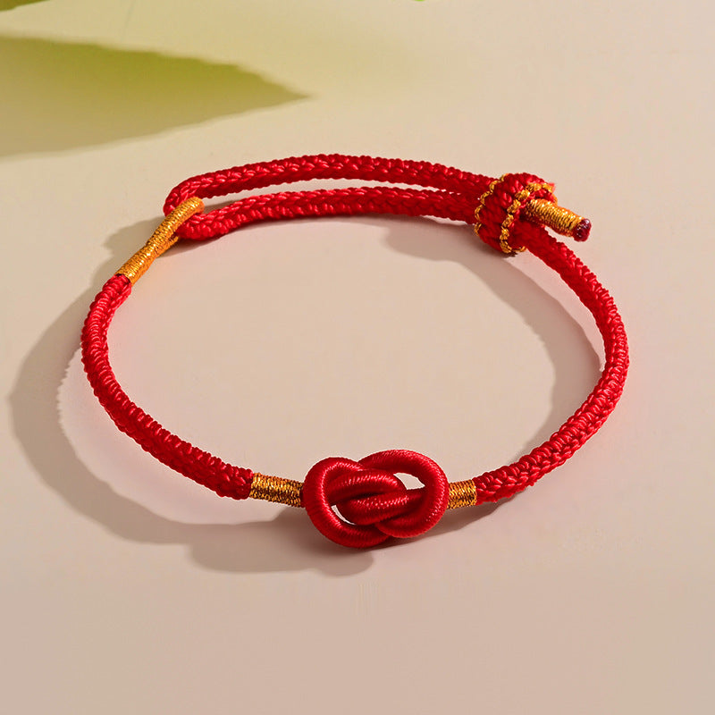 Women's & Men's Festival Life Red Rope Wearable Lucky Beads For Couple Fashion Bracelets
