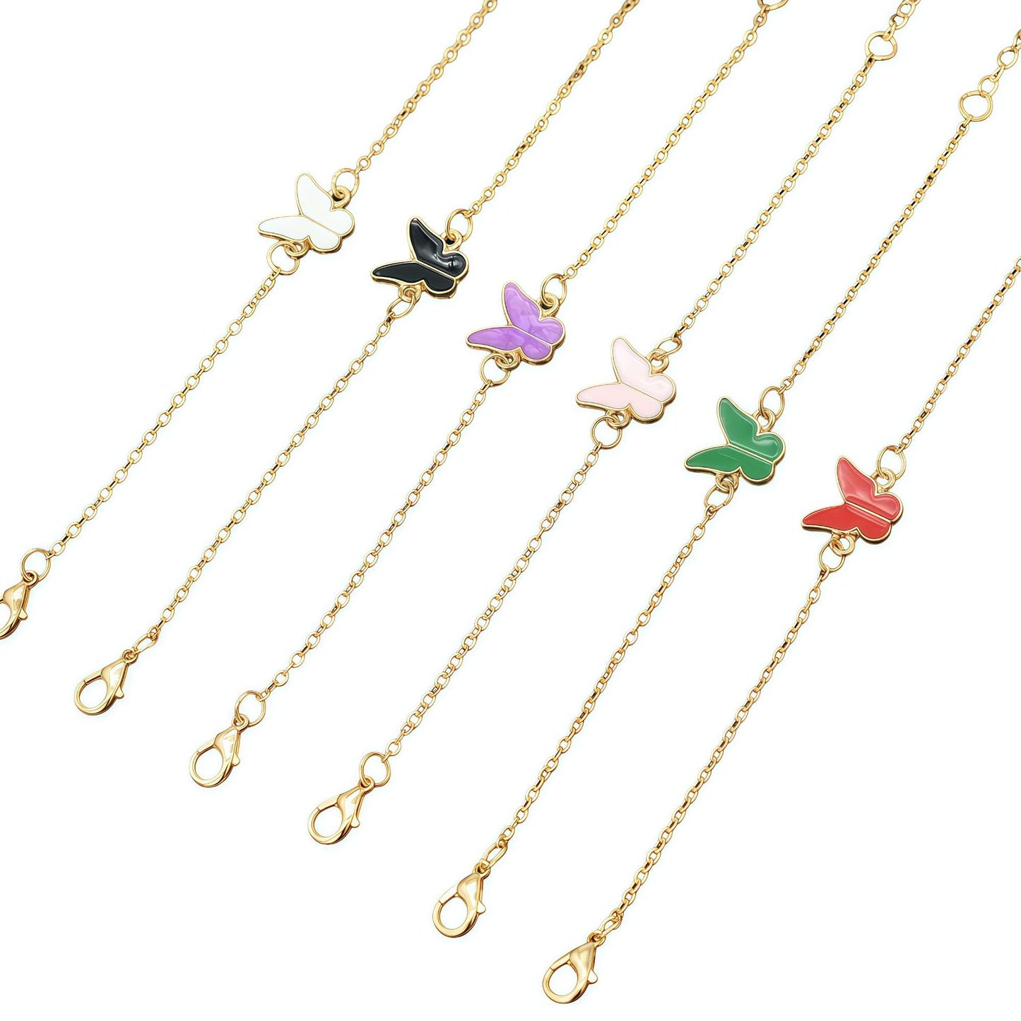 Women's Korean Style Butterfly Simple Versatile Chain Bracelet