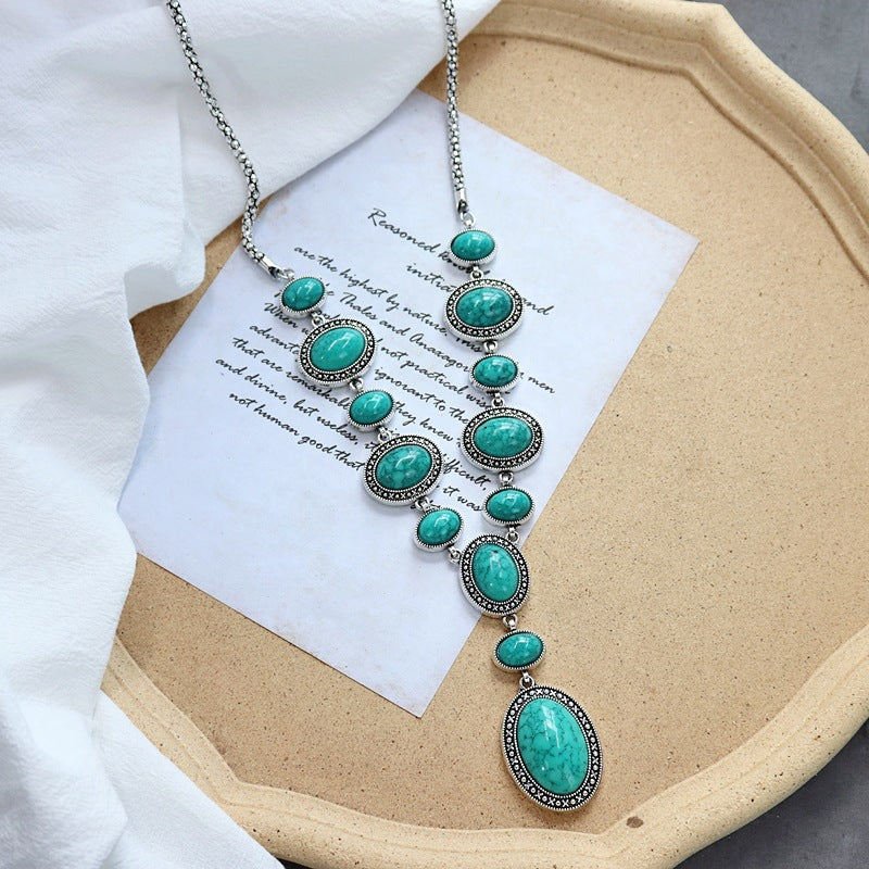 Women's Exaggerated Personalized Elegant Sweater Chain Tibetan Ethnic Necklaces