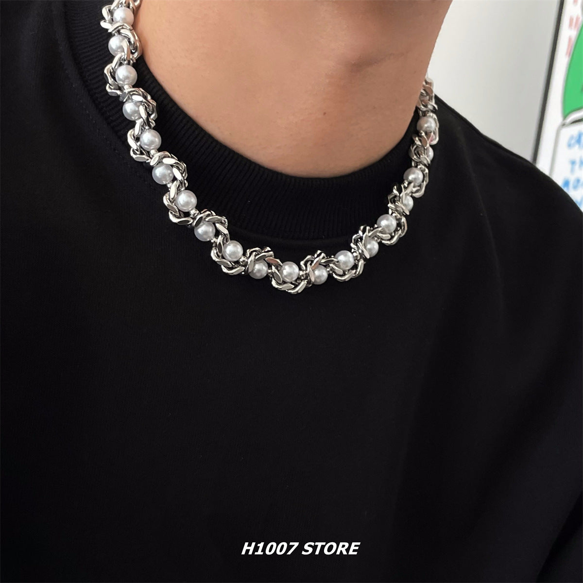 Design Pearl Chain Winding Female Affordable Necklace