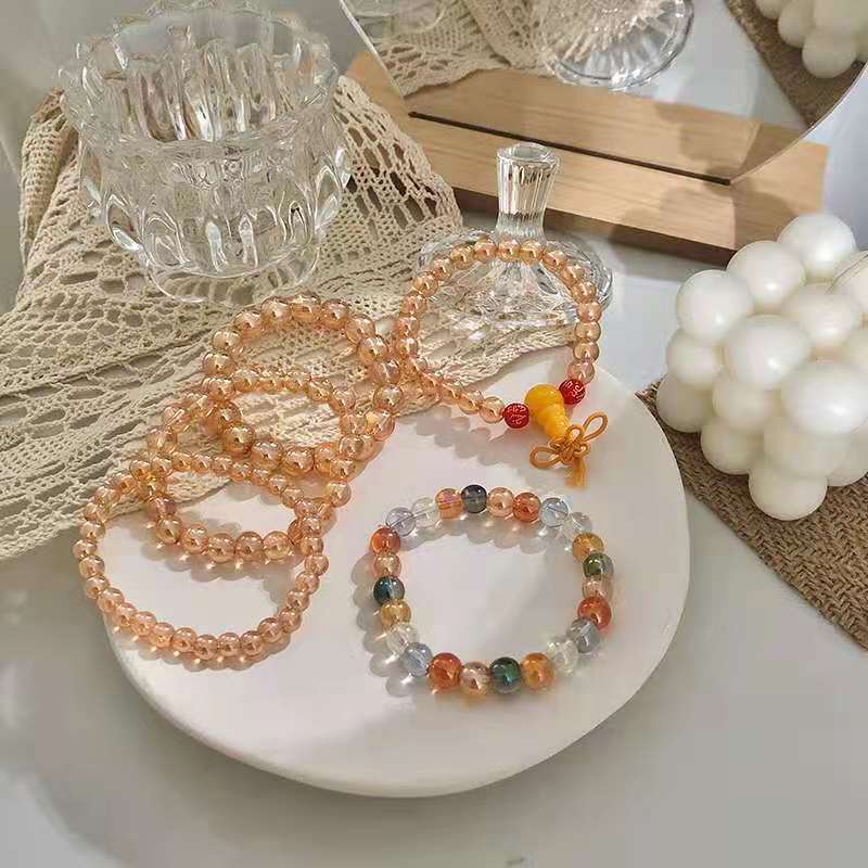 Scratch Micro Glass Bead Beads High-grade Bracelet