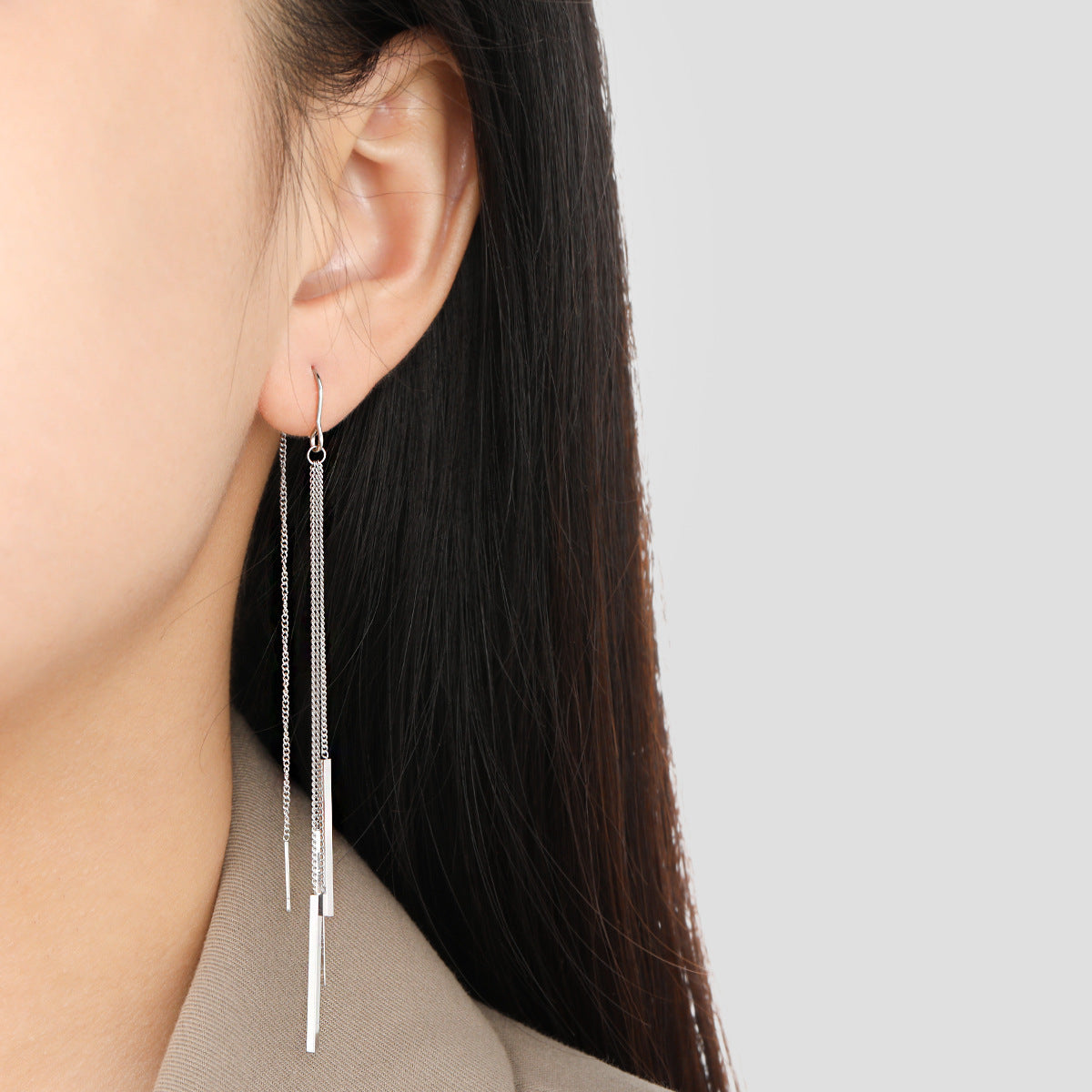 Design Chain Tassel Geometric Long Strip Fashion Graceful Personality Ear Line