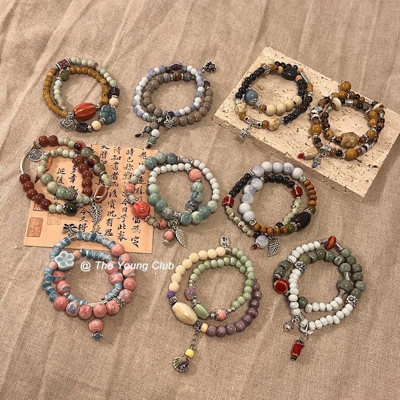 Women's Style High-grade Beaded Ethnic National Fashion Bracelet