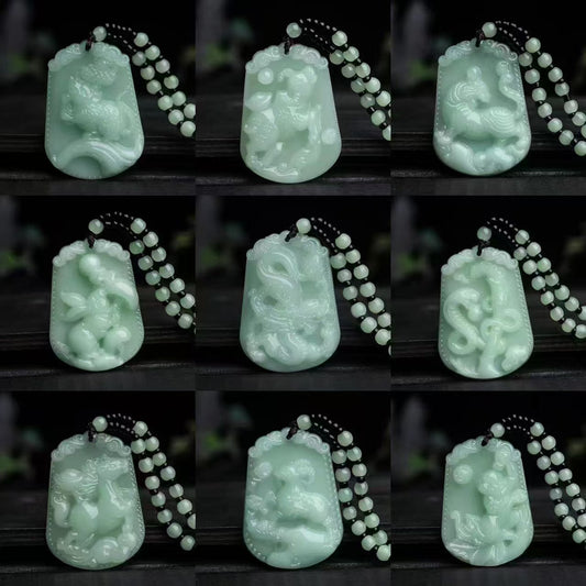 Zodiac Life Imitation Money Drawing Luck Necklaces