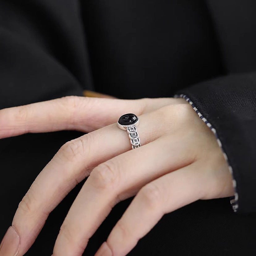 Women's Design National Fashion Little Finger Adjustable Ring