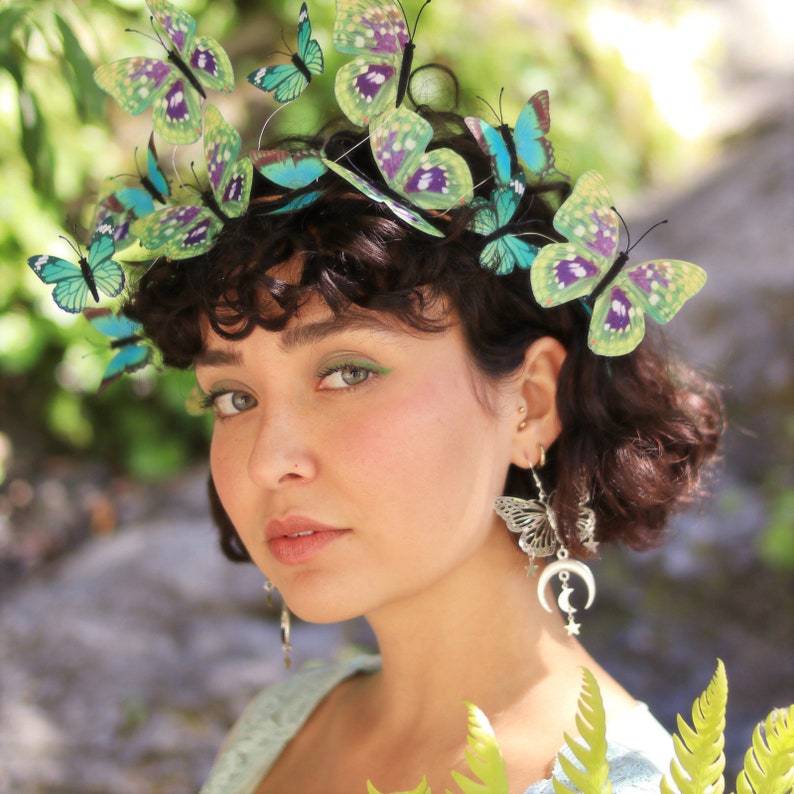 Moon Star Hollow Cute Butterfly Female Retro Earrings
