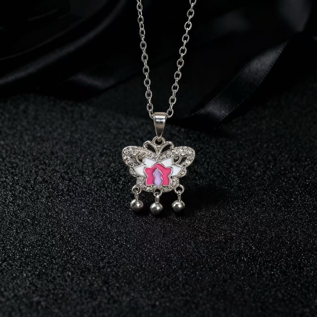 Women's Design Colorful Zircon Butterfly Clavicle Chain Trendy Necklace