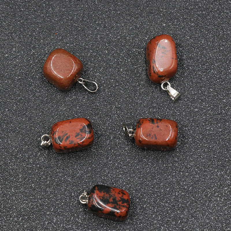 Stone Crystal Agate Small Colorful Jade Irregular Pendants