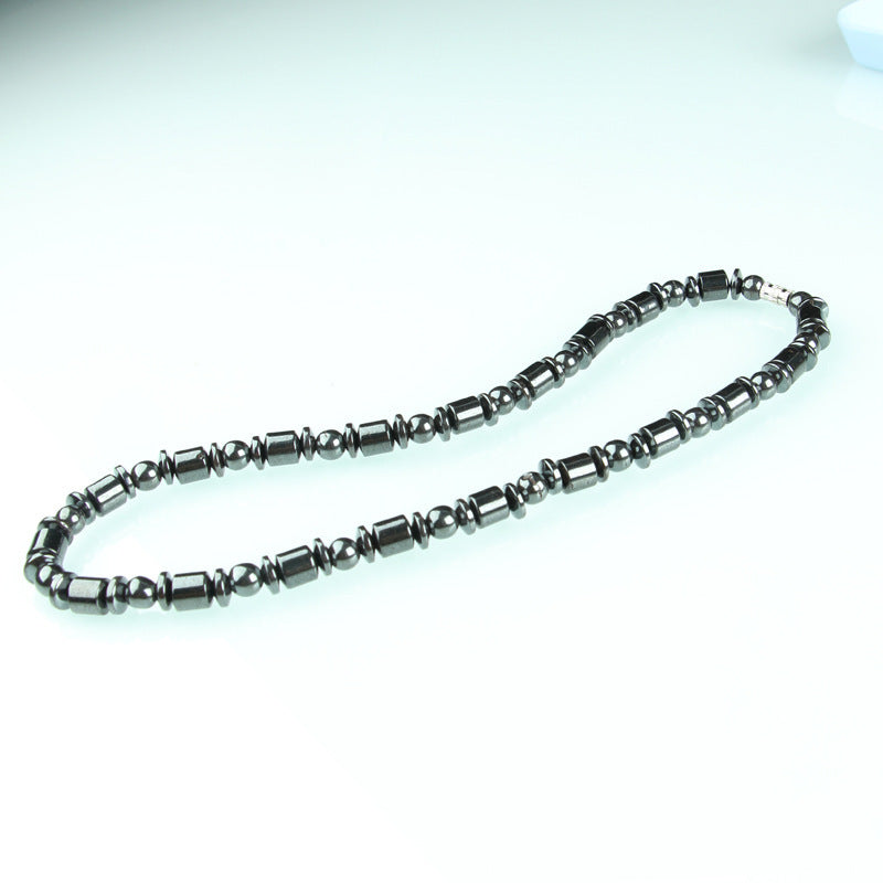 Men's Magnetic Haematite Energy Geometric Shape Titanium Steel Bracelets