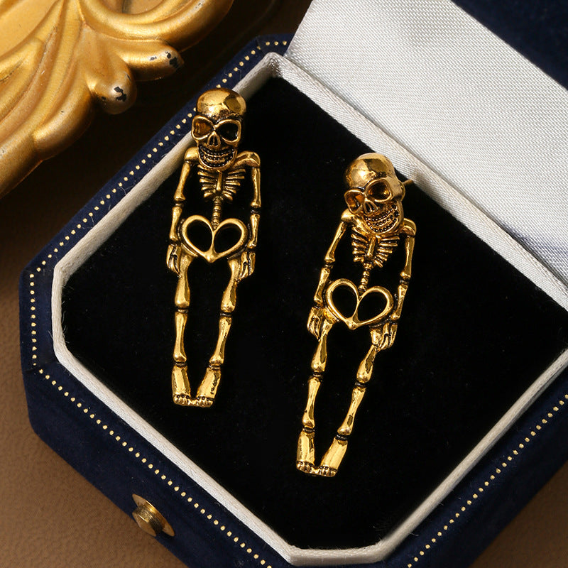 Women's Personalized Punk Halloween Skull Skeleton Alloy Holiday Atmosphere Creative Earrings