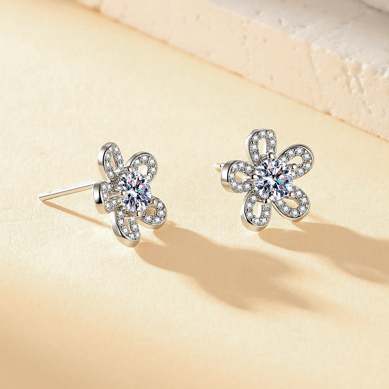 Innovative Women's Sun Flower Ear Eardrops Stud Earrings