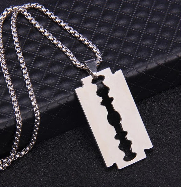 Men's Hop Trendy Cool Letter Korean Style Sweater Chain Necklace
