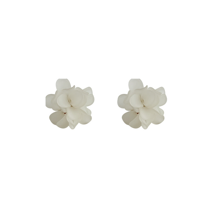 Women's Seaside Holiday Fairy Acrylic Flower Niche Design Earrings