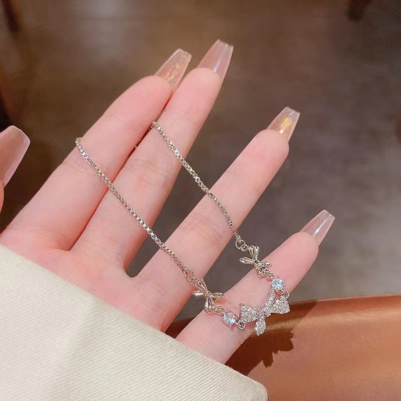 Beautiful Light Luxury High-grade Full Diamond Flash Trendy Temperamental Minority Bracelets