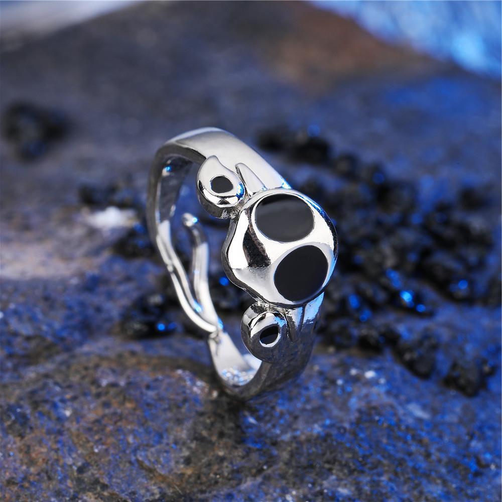 Women's & Men's Anime Flower Adjustable Ring