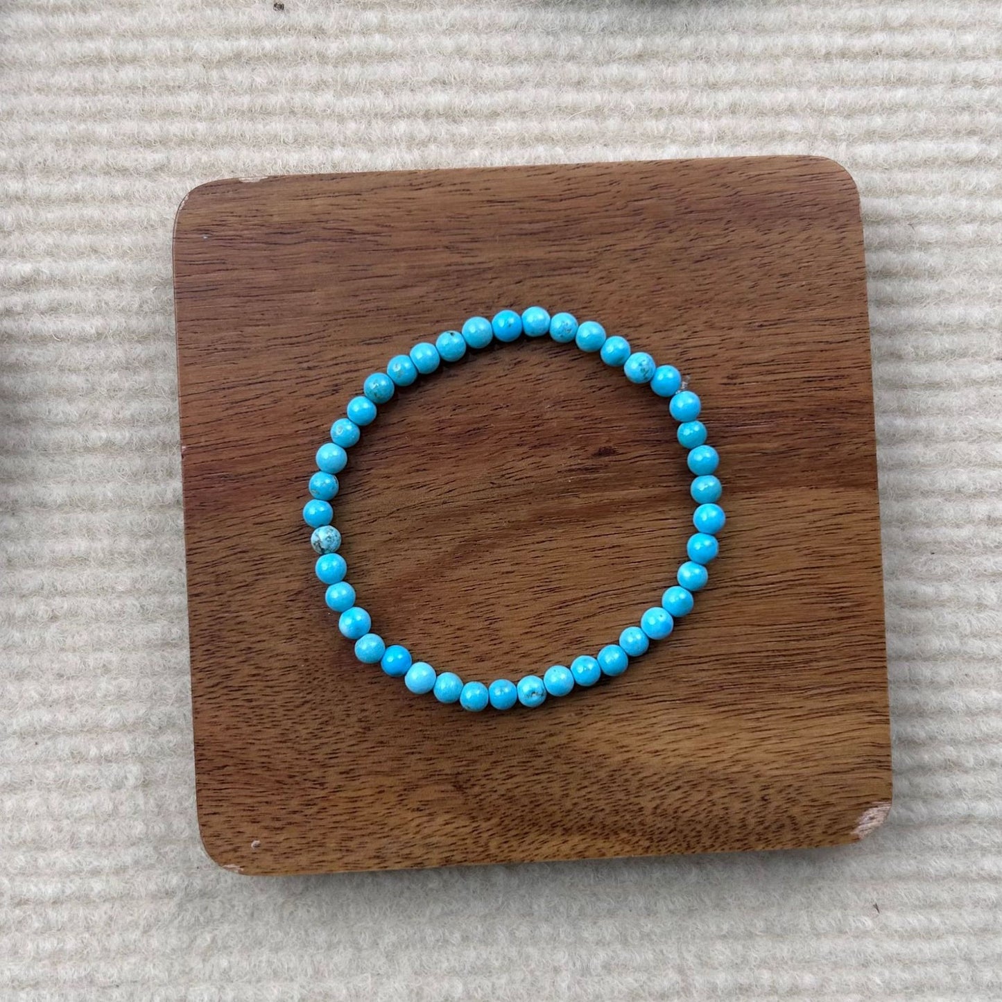Women's Turquoise Beaded Stackable Popular Natural Stone Clavicle Chain Necklace