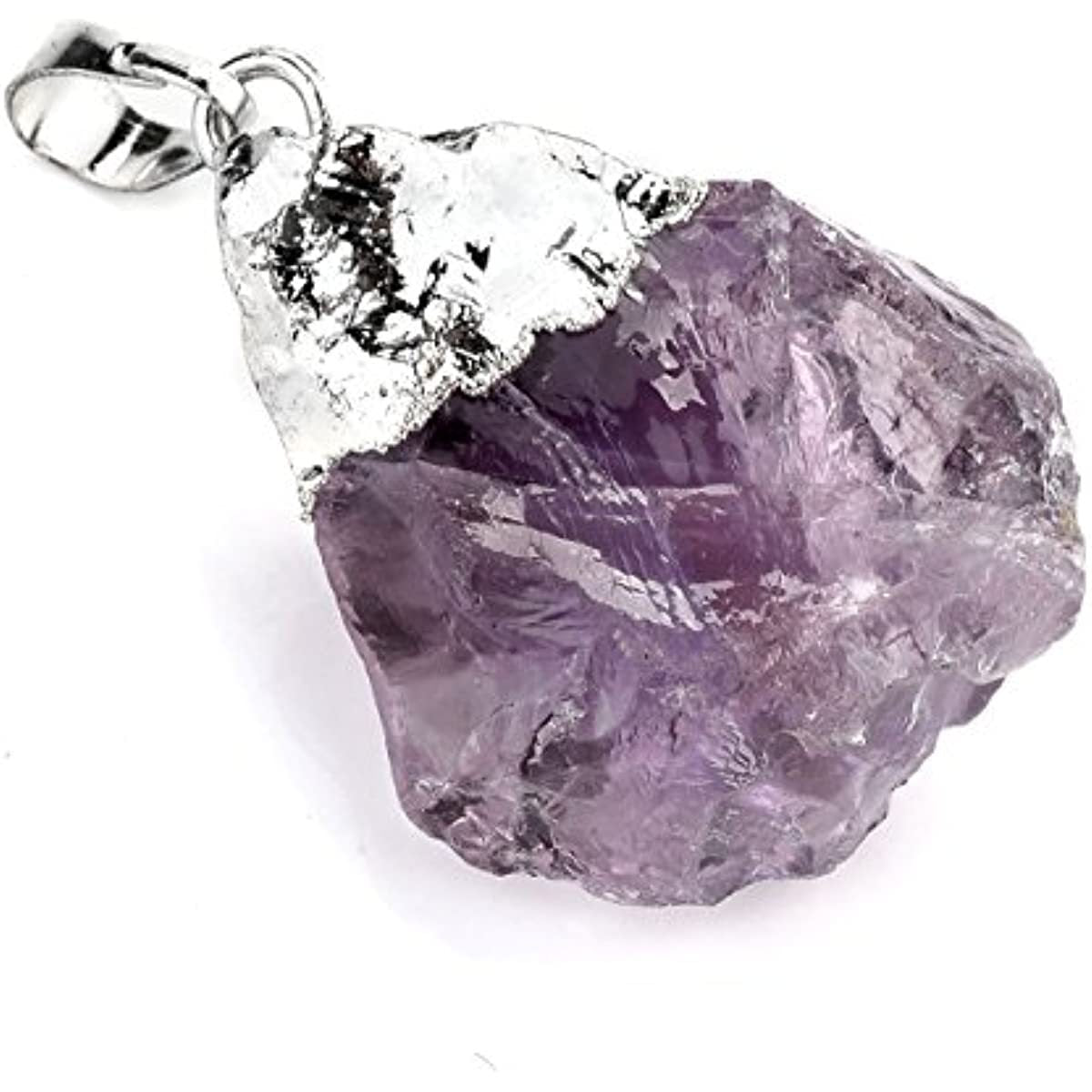 Natural Irregular Amethyst Stone Edge Pink Pendants