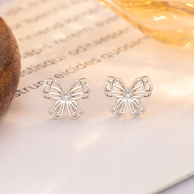 Hollow Line Design Delicate Everyday Joker Stud Earrings