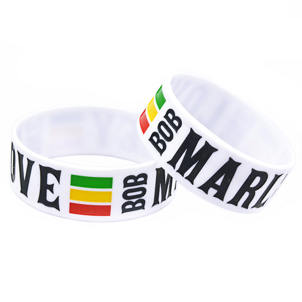 Silicone Fashion Music Hand Strap Trendy Hip Hop Bracelet