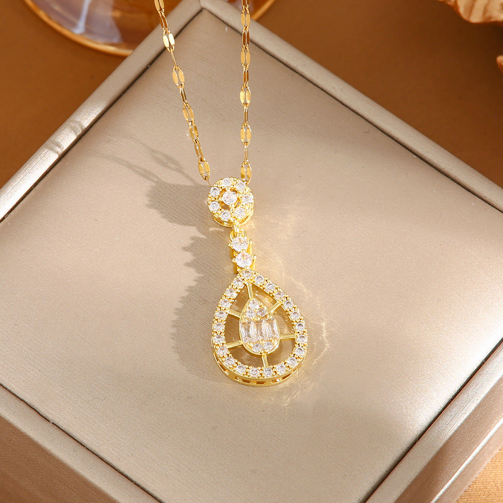 Women's Titanium Steel No Fading High-grade Design Necklaces