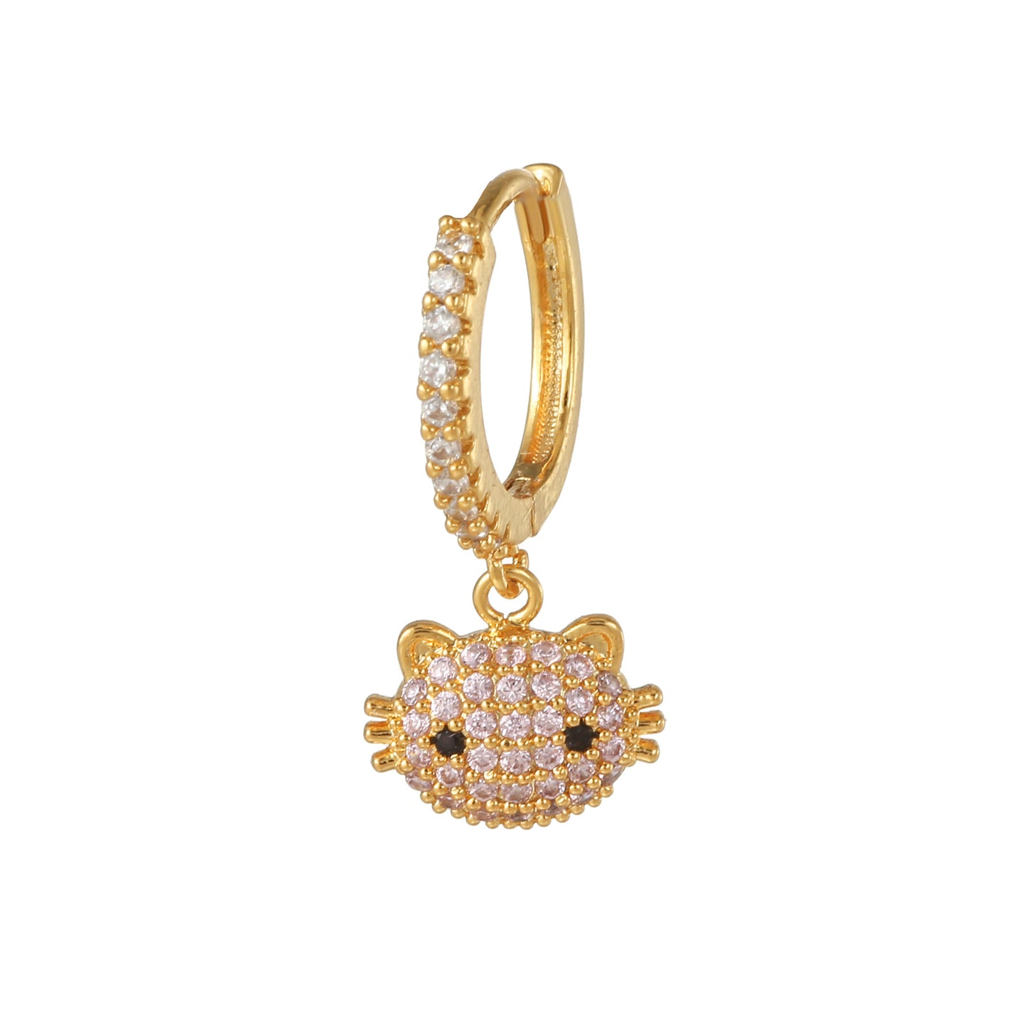 Fashion Small Beautiful Inlaid Stone Light Luxury Design Sense Ear Buckle