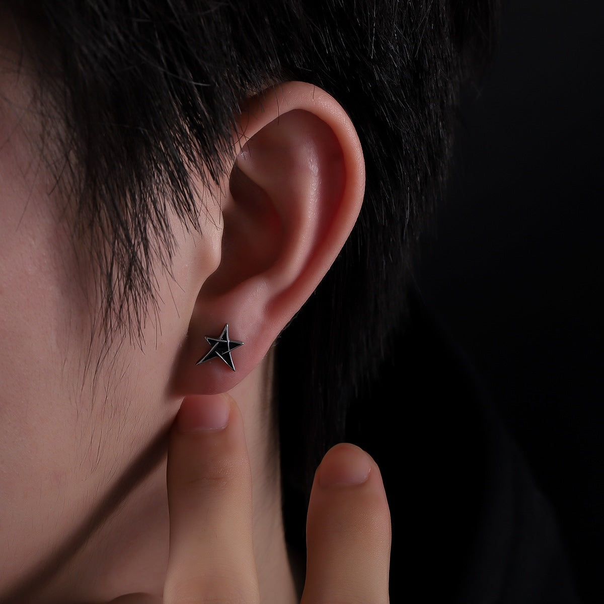 Women's & Men's Pentagram Light Luxury High Sense Stainless Rings