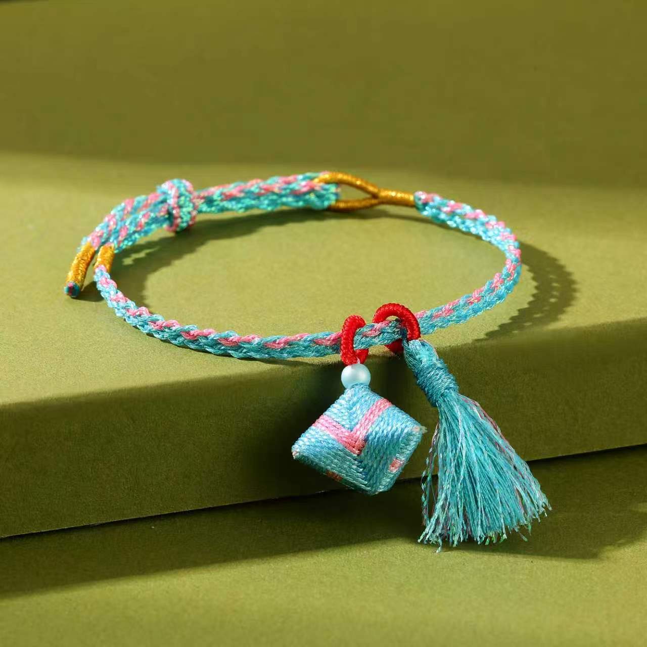 Children's Dragon Boat Festival Colorful Rope Carrying Strap Hand-woven Tiger Sachet Bracelets